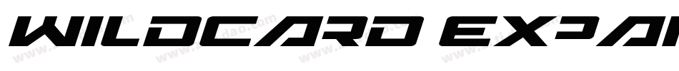 Wildcard Expanded字体转换